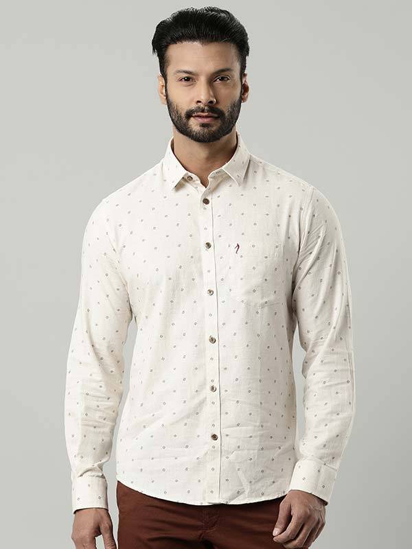 Men Printed Full Sleeve Cotton Shirt