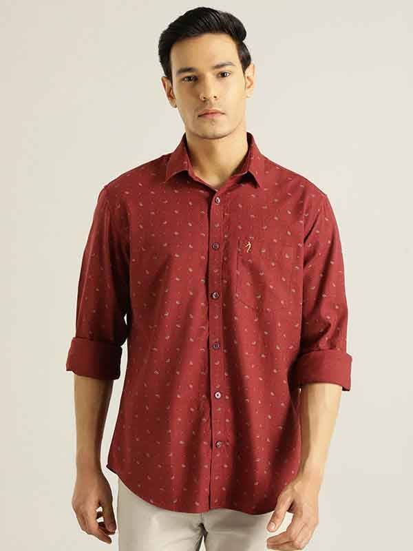 Men Printed Full Sleeve Cotton Shirt