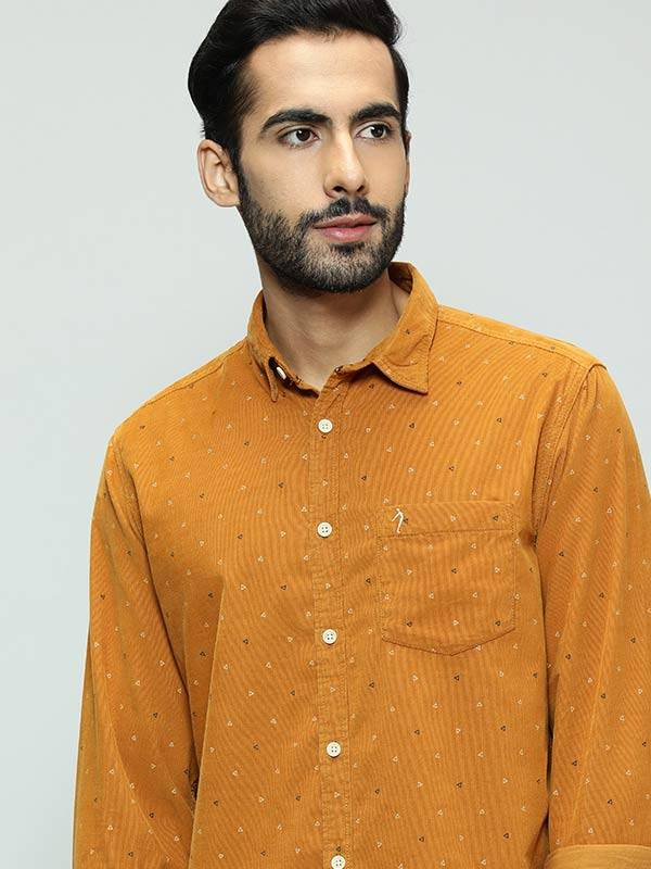 Men Printed Full Sleeve Cotton Blend Shirt