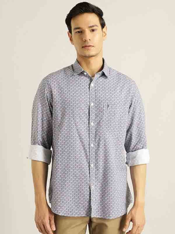 Men Printed Full Sleeve Cotton Blend Shirt