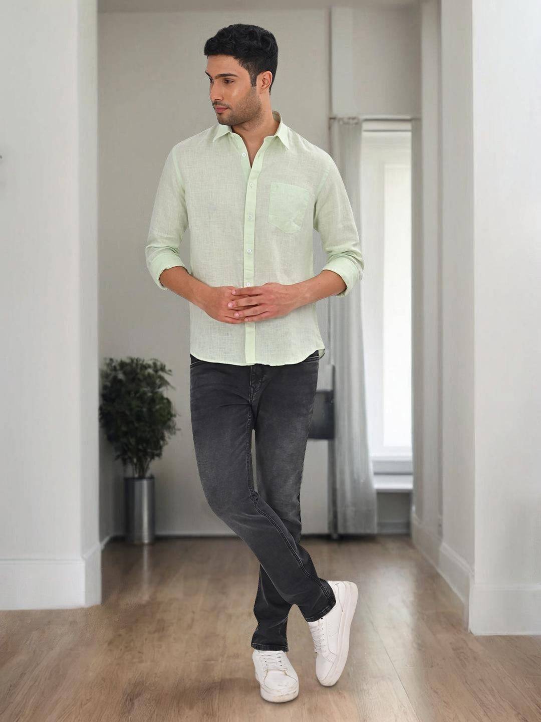 Men Striped Full Sleeve Cotton Shirt