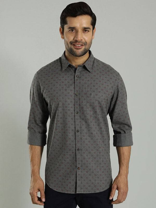 Men Printed Full Sleeve Cotton Shirt