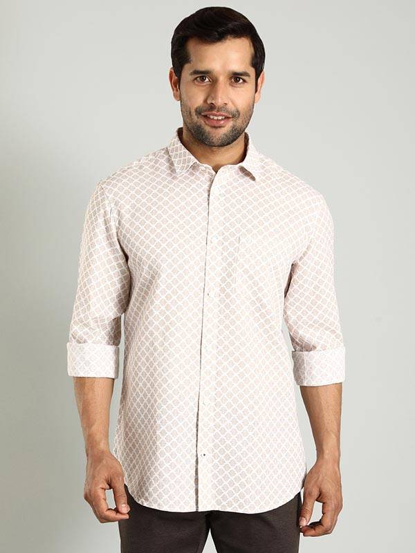 Men Printed Full Sleeve Cotton Blend Shirt