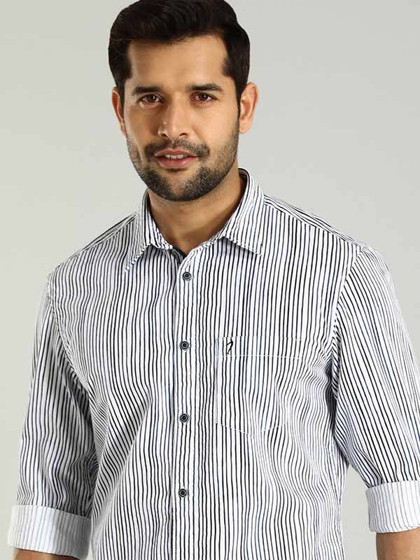 Men Striped Full Sleeve Cotton Shirt