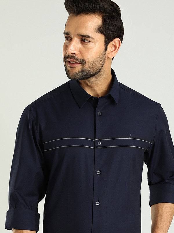 Men Striped Full Sleeve Cotton Shirt