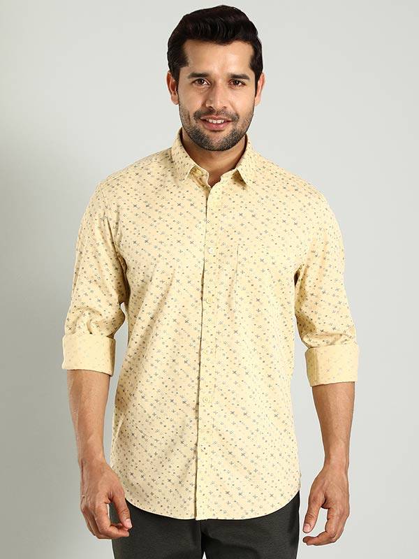 Men Printed Full Sleeve Cotton Shirt