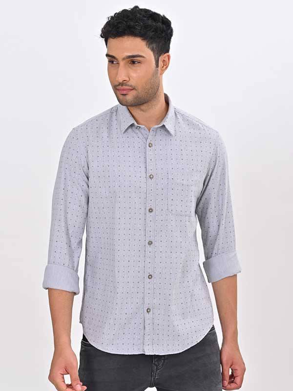 Men Printed Full Sleeve Cotton Shirt