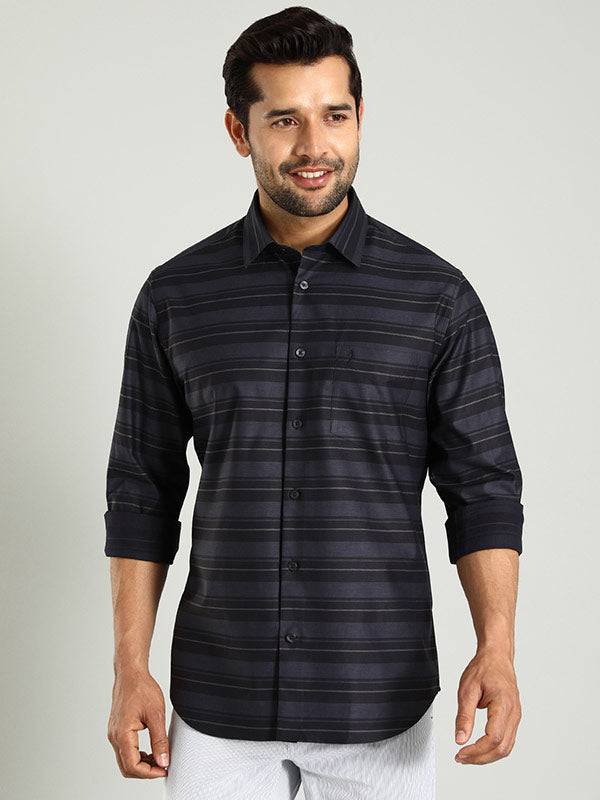 Men Striped Full Sleeve Cotton Shirt