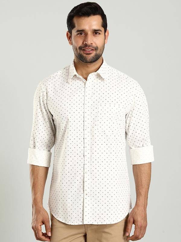 Men Printed Full Sleeve Cotton Shirt
