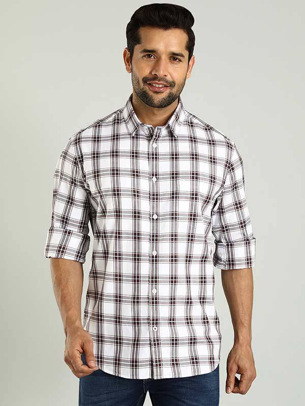 Men Checked Full Sleeve Cotton Shirt