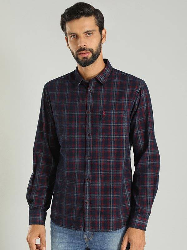 Men Checked Full Sleeve Cotton Shirt