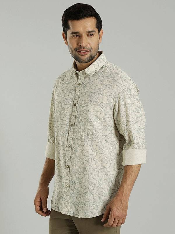 Men Printed Full Sleeve Cotton Shirt