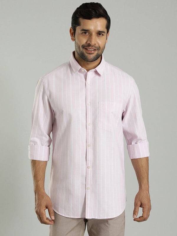 Men Striped Full Sleeve Cotton Shirt