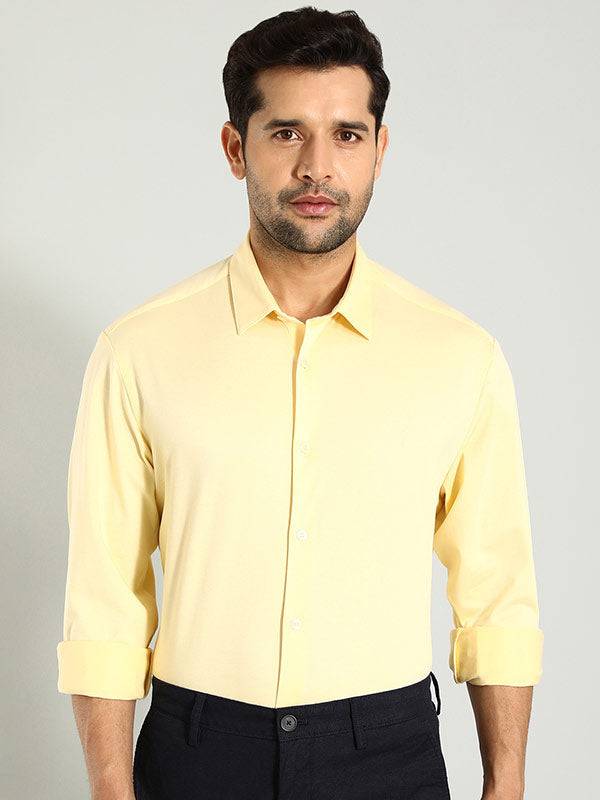 Men Solid Full Sleeve Cotton Shirt