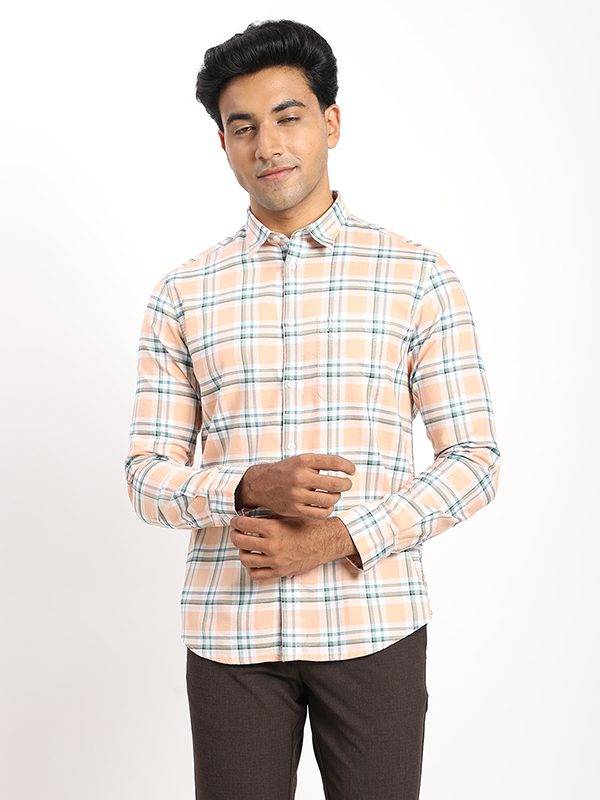 Men Checked Full Sleeve Cotton Shirt