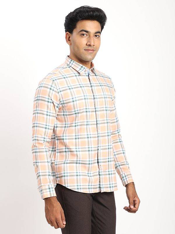 Men Checked Full Sleeve Cotton Shirt