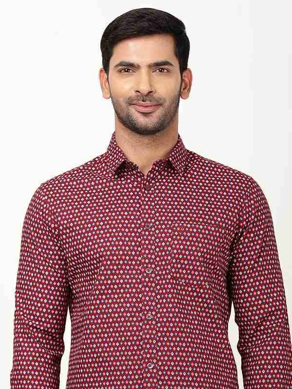 Men Printed Full Sleeve Cotton Shirt