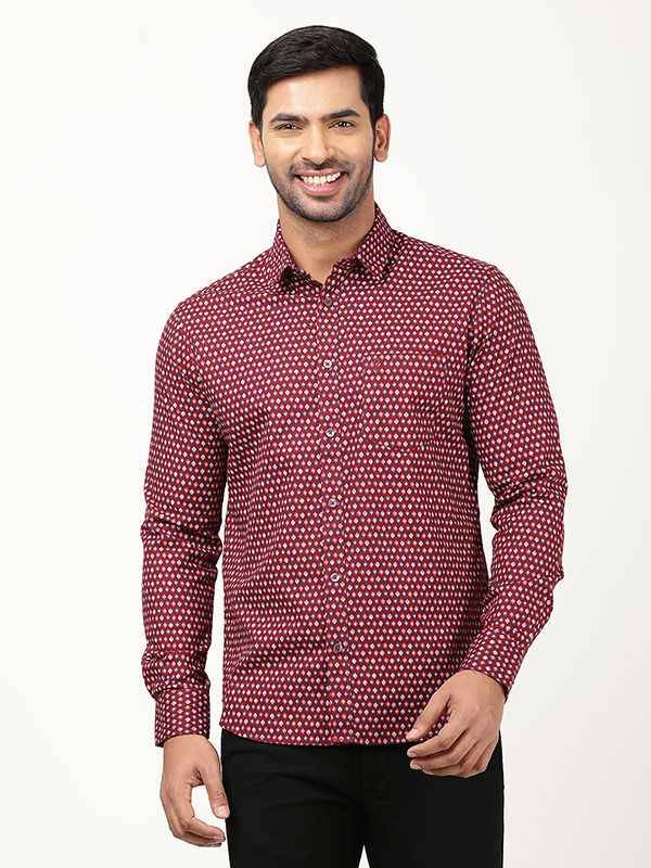 Men Printed Full Sleeve Cotton Shirt