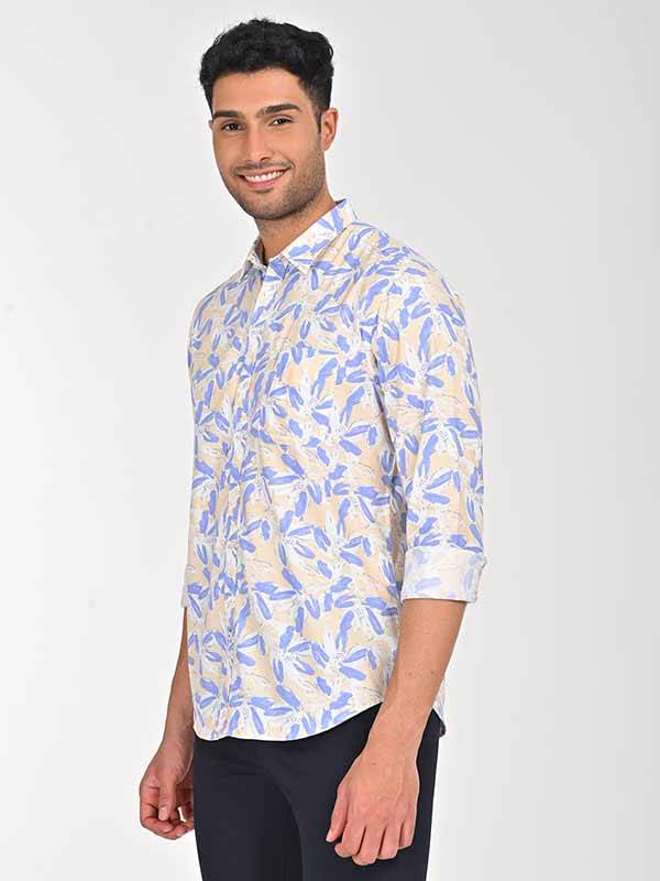 Men Printed Full Sleeve Cotton Shirt
