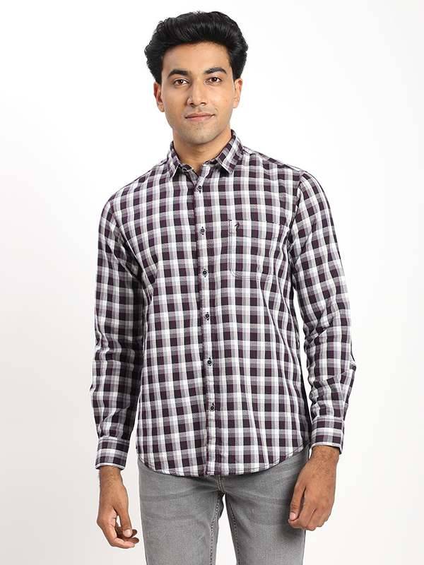 Men Checked Full Sleeve Cotton Shirt