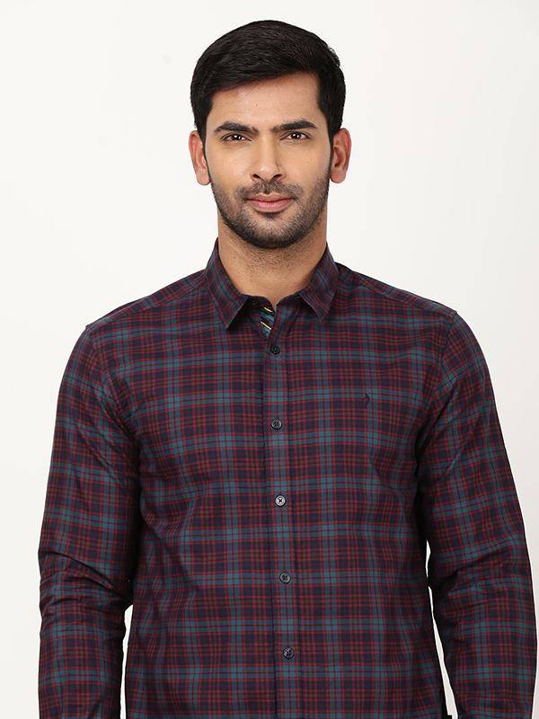 Men Checked Full Sleeve Cotton Shirt
