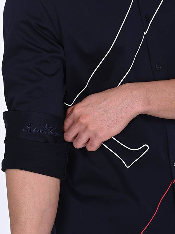 Men Solid Full Sleeve Cotton Shirt