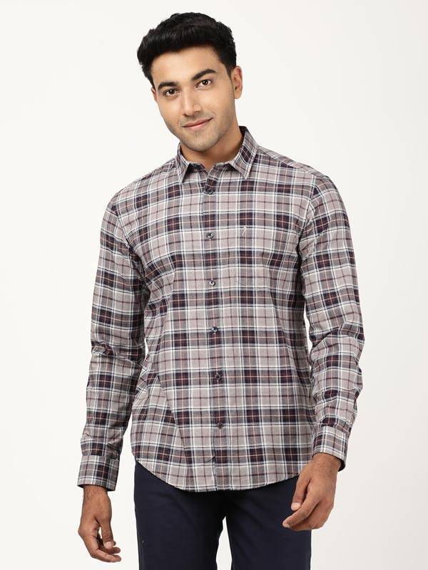 Men Checked Full Sleeve Cotton Shirt