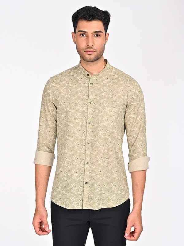 Men Printed Full Sleeve Cotton Blend Shirt