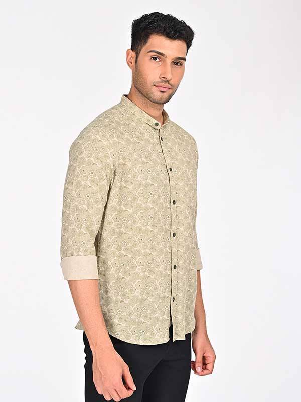 Men Printed Full Sleeve Cotton Blend Shirt