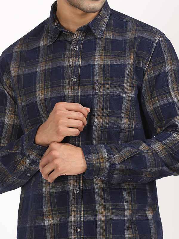 Men Checked Full Sleeve Cotton Shirt