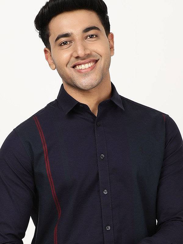 Men Striped Full Sleeve Cotton Shirt