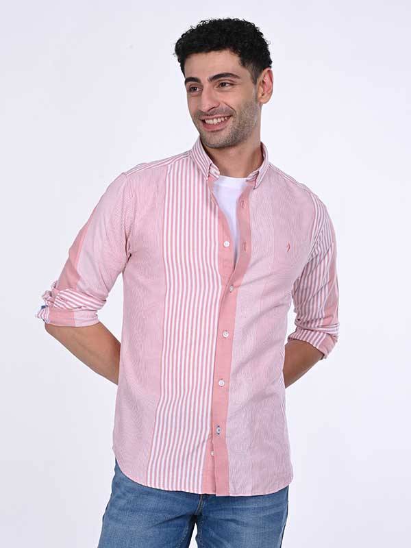 Men Striped Full Sleeve Cotton Shirt