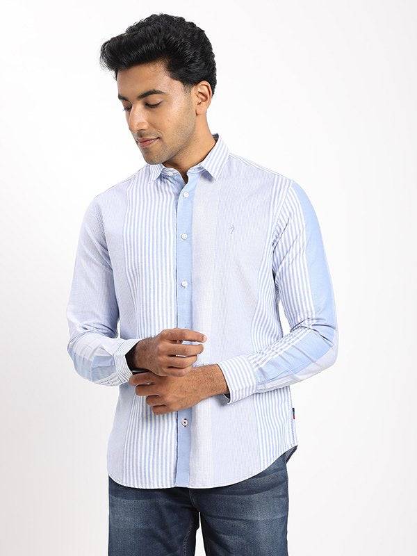 Men Striped Full Sleeve Cotton Shirt