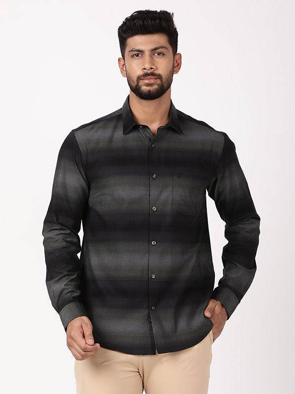 Men Striped Full Sleeve Cotton Shirt