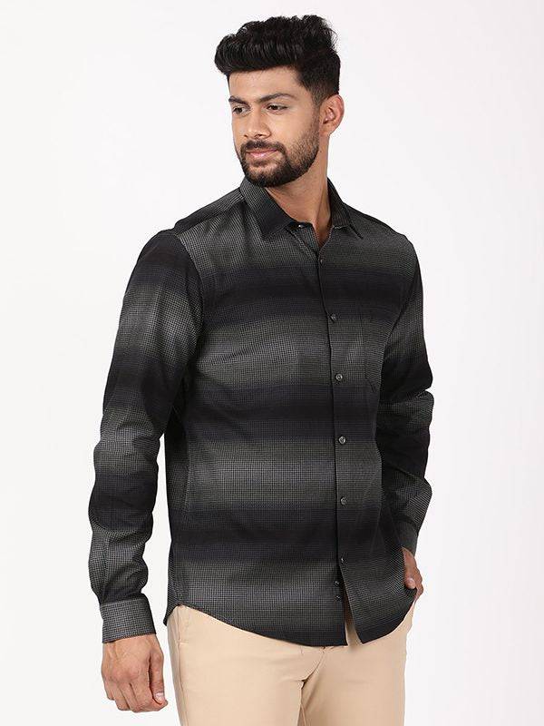 Men Striped Full Sleeve Cotton Shirt