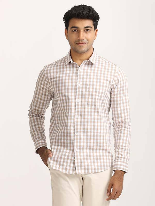Men Checked Full Sleeve Cotton Shirt