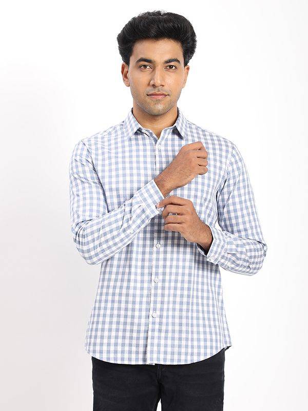 Men Checked Full Sleeve Cotton Shirt