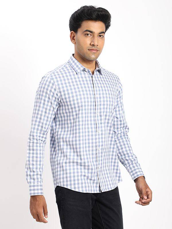 Men Checked Full Sleeve Cotton Shirt