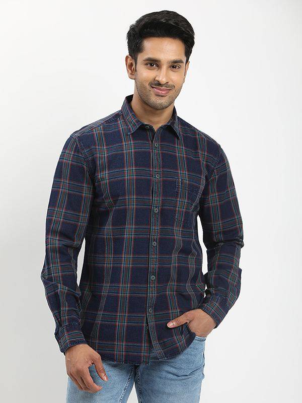 Men Checked Full Sleeve Cotton Shirt