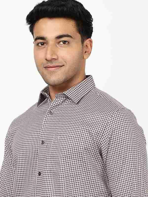 Men Solid Full Sleeve Cotton Stretch Shirt