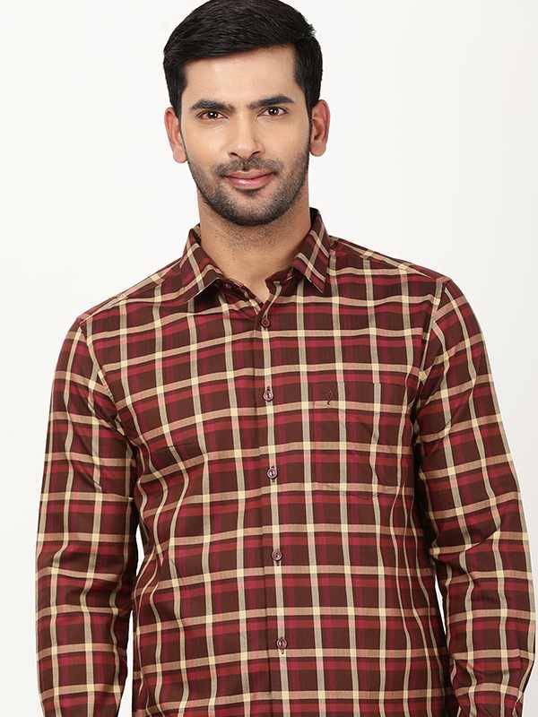 Men Checked Full Sleeve Cotton Shirt