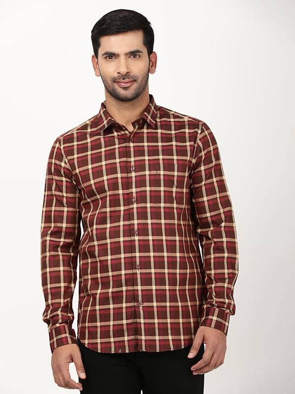 Men Checked Full Sleeve Cotton Shirt