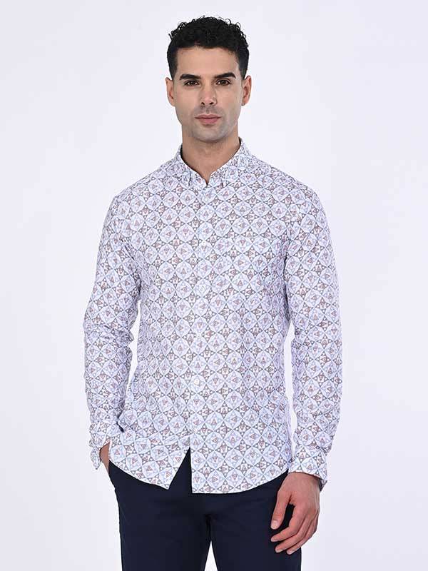 Men Printed Full Sleeve Cotton Blend Shirt