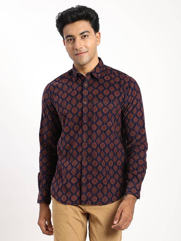 Men Printed Full Sleeve Cotton Shirt