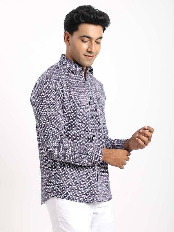 Men Printed Full Sleeve Cotton Blend Shirt