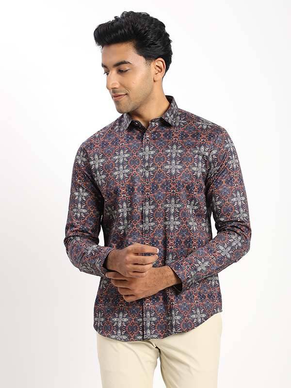 Men Printed Full Sleeve Cotton Blend Shirt