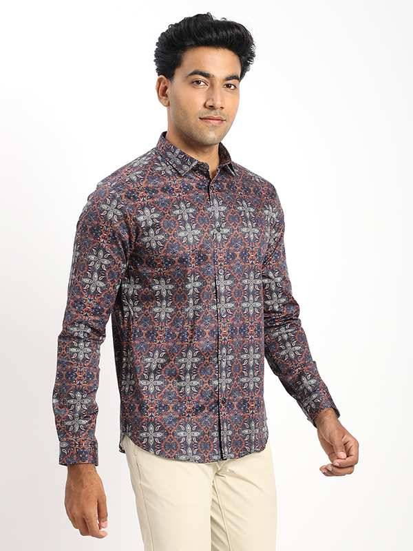 Men Printed Full Sleeve Cotton Blend Shirt