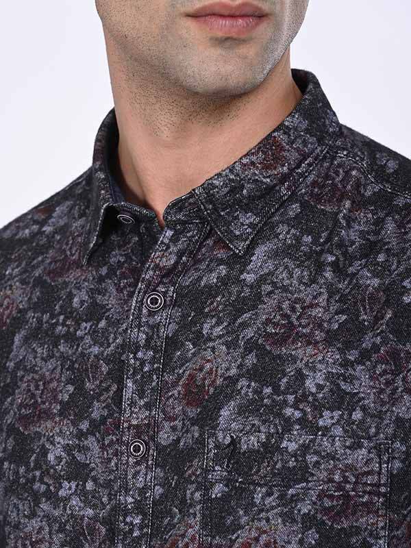 Men Printed Full Sleeve Cotton Shirt