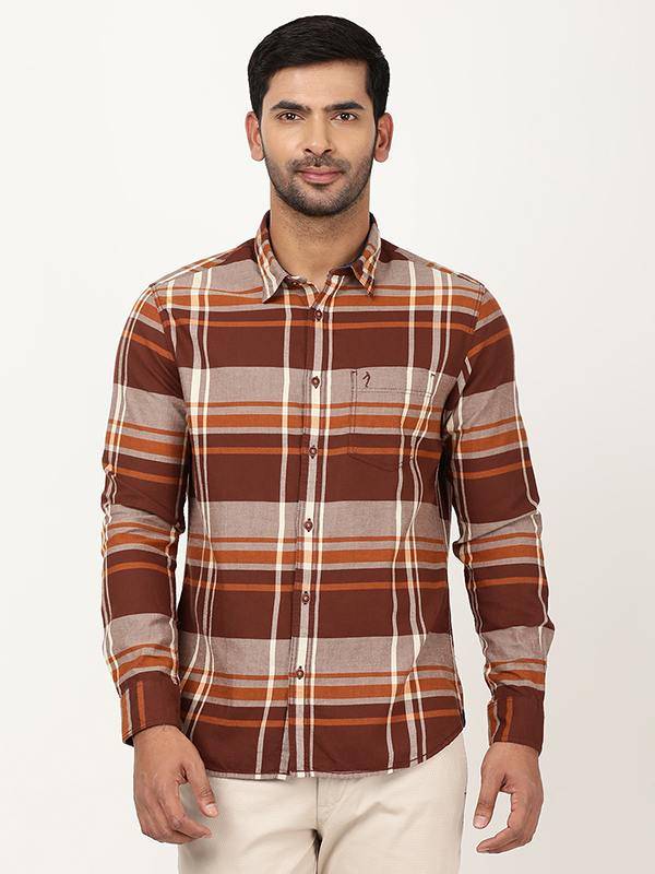 Men Checked Full Sleeve Cotton Shirt