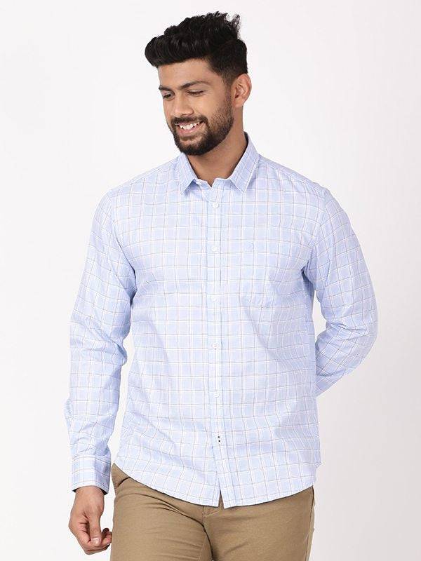 Men Checked Full Sleeve Cotton Shirt